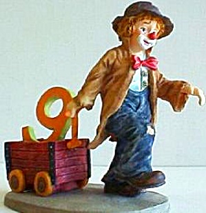 Emmett Kelly Jr. collection Little Birthday Series Ninth 9th Birthday Clown Clowns 94 (Image1)
