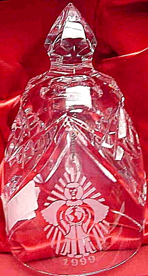 1999 JOY TO THE WORLD SONGS OF CHRISTMAS #4 WATERFORD DATED CRYSTAL SONG BELL Mint Bx (Image1)