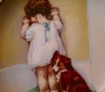 A Child's Best Friend #1 IN DISGRACE -Bessie Pease Gutmann Nostalgia puppies Cutmann