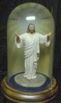 Click to view larger image of His Presence Portrayal Of Christ Figure Warner Sallman Jesus Resurrection Dome Glass (Image4)