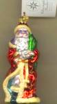 Click to view larger image of CHRISTOPHER RADKO OL' BLUE EYES SANTA CLAUS NWT 00-027-0 Ornament (Image2)