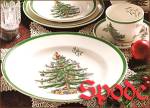 Click to view larger image of SPODE CHRISTMAS TREE Revere Candy Bowl w Legend 30CTE400 S3324 2006? Green Trim Cheer (Image7)