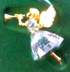 Click to view larger image of SWAROVSKI 1997 Christmas Memories Angel #2 #9443NR 970 001 MIOB Ornament Trumpet (Image3)