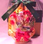 Click to view larger image of WATERFORD Blown Glass HOLIDAY HEIRLOOM 3 Three FRENCH HENS Twelve 12 Days 115761 2000 (Image2)