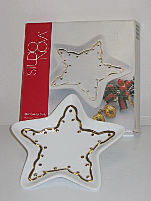 Studio Nova Holiday Shine Star Candy Dish NEW (Image1)