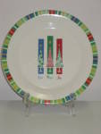 Click here to enlarge image and see more about item CDOTTT01: Oneida Christmas Three Trendy Trees Dinner Plate