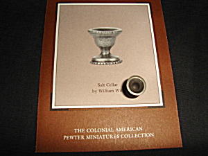 Franklin Mint Salt Cellar Pewter Miniature