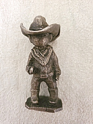 Hudson Wali Pewter Cowboy Pewter Figurine