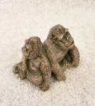 Click here to enlarge image and see more about item 2787s: Hudson Pewter Noah's Ark Gorillas