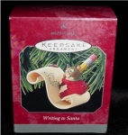 Click here to enlarge image and see more about item 68h: Hallmark Ornament "Writing to Santa"