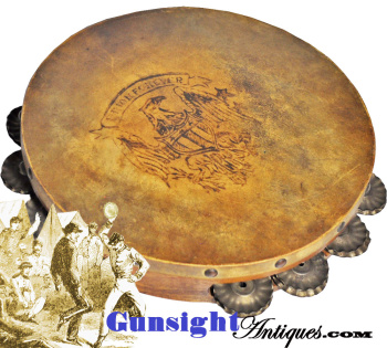 UNION FOREVER – decorated Civil War vintage tambourine  (Image1)