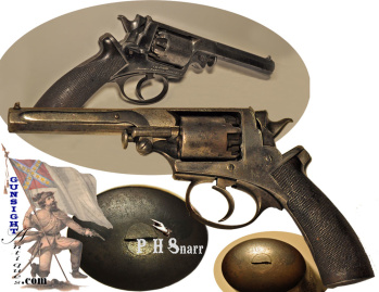  Confederate 18th Virginia Cavalry - IDENTIFIED - Beaumont Adams Percussion Revolver     (Image1)