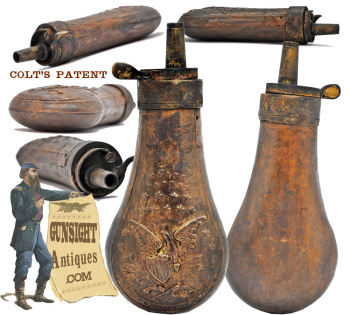 COLTS PATENT marked - Root or 49 Pocket - Revolver Flask (Image1)