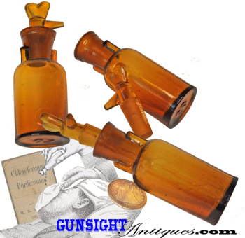 19th century amber Chloroform Dripper (Image1)