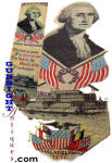 Click to view larger image of c. 1876 Centennial Fair - Stevensgraph silk ribbon (Image2)