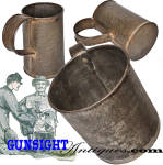 Click here to enlarge image and see more about item 63312: Civil War era  TIN CUP
