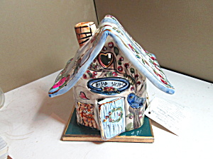Authentic Ceramic Art Collectible Blue Skies House (Image1)