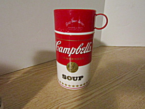 Vintage Campbell Soup Covered Soup Can-tainer  (Image1)