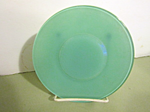 Anchor Hocking Rainbow Green Bread Plate (Image1)