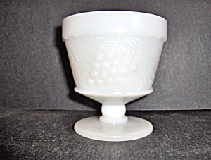 Anchor Hocking Milk Glass Footed Grape Sherbet (Image1)