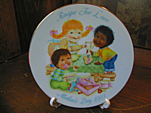 Avon Recipe For Love Mother's Day 1993 Plate