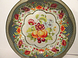 Vintage Daher Decorated Ware Fruit Design Bowl