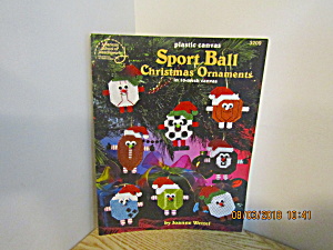 ASN Plastic Canvas Sport Ball Christmas Ornaments #3209 (Image1)