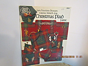 ASN Cross Stitch For Christmas Plaid Fabric  #3531 (Image1)