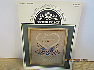 Vintage Astor Place Cross Stitch Wedding Sampler #43 (Image1)