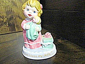 Avon Tender Memories Figurine God Bless My Dolly