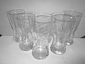Vintage Clear Glass Beer Glasses