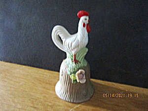Vintage Rooster Porcelain Bell (Image1)