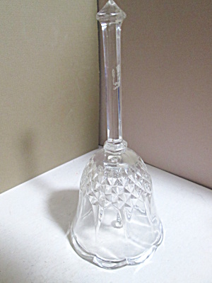 Vintage Lead Crystal Diamond Design Bell