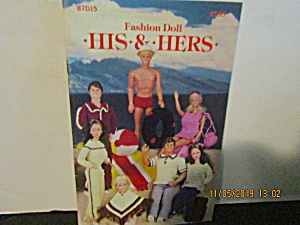Vintage Booklet His & Hers Fashion Doll Outfits  (Image1)