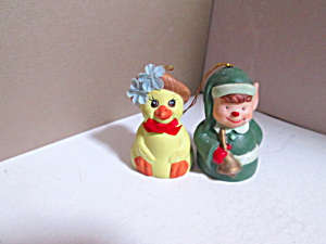  Vintage Bells&Bows Duck & Boy Elf Bell Ringer (Image1)