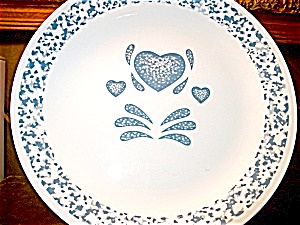 Corelle Blue Hearts Dinner Plate