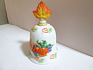 Vintage Russ Thanksgiving Porcelain Bell (Image1)