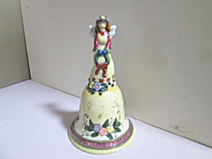 Vintage Porcelain Love Hope Peace Angel Bell (Image1)