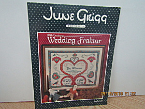 June Grigg Cross Stitch Book Wedding Fraktur  #23 (Image1)