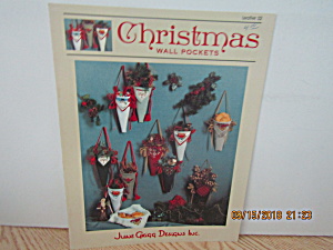 June Grigg Cross Stitch Book Christmas Wall Pockets #32 (Image1)