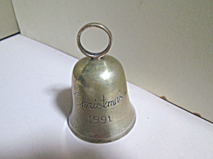 Vintage Solid Brass Christmas 1991 Bell (Image1)