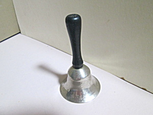Vintage Silver Plated Wood Handled Bell (Image1)