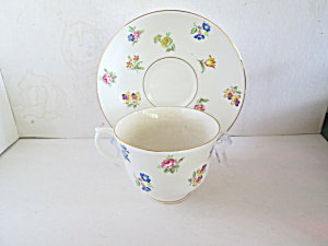Colclough Scattered Flowers Bone China Cup & Saucer Set