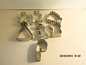 Vintage Various Metal Cookie Cutter Set  (Image1)