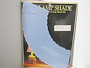 Vintage Craft Pierce Lamp Shade Paper Kit Blue