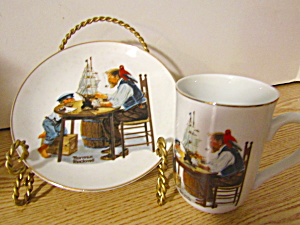 Norman Rockwell Classic Plate/Mug Set For A Good Boy (Image1)