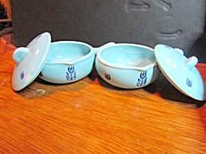 Cronin Pottery Blue Tulip Individual Soup Bowl (Image1)