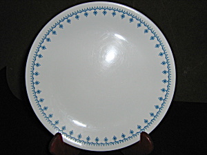 Vintage Corelle Snowflake Blue Dinner Plate