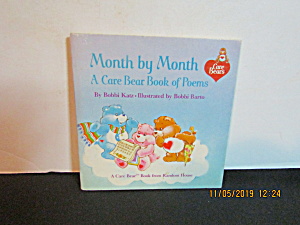 Vintage Book Month By Month Care Bear Book Of Poems