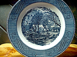 Currier & Ives Dinner Plate The Old Grist Mill